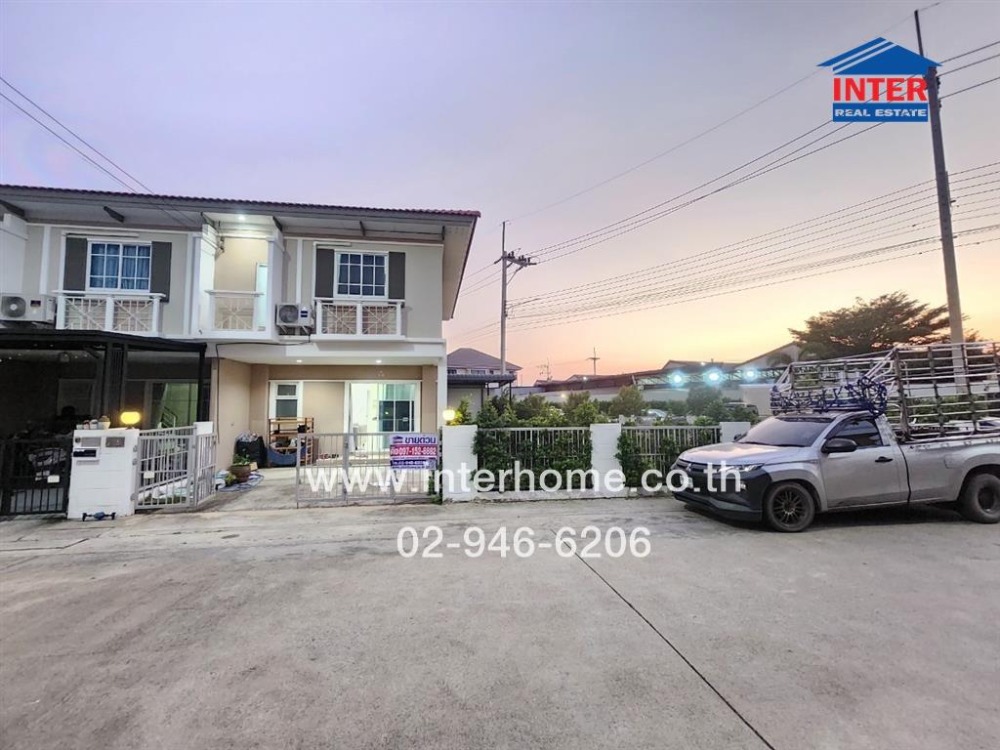 For SaleTownhouseMahachai Samut Sakhon : 2-storey townhouse, 47.3 sq.w., i-Leaf Town Village, Setthakit-Bang Pla, near Central Mahachai, Rama 2 Road, Setthakit 1 Road, Bang Pla Road, Mueang Samut Sakhon, Samut Sakhon