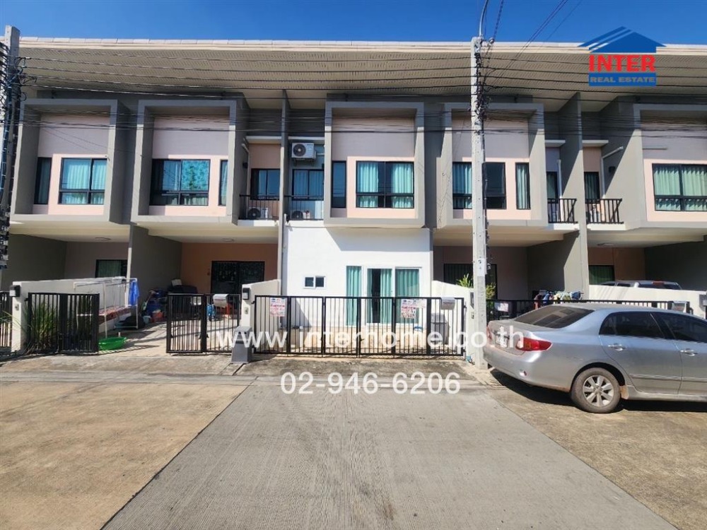 For SaleTownhouseRathburana, Suksawat : 2-storey townhouse, 19.4 sq m, Casa City Village, Pracha Uthit 90, near Sarasas School, Pracha Uthit Soi 90, Pracha Uthit-Kanchanaphisek Ring Road, Phra Samut Chedi, Samut Prakan