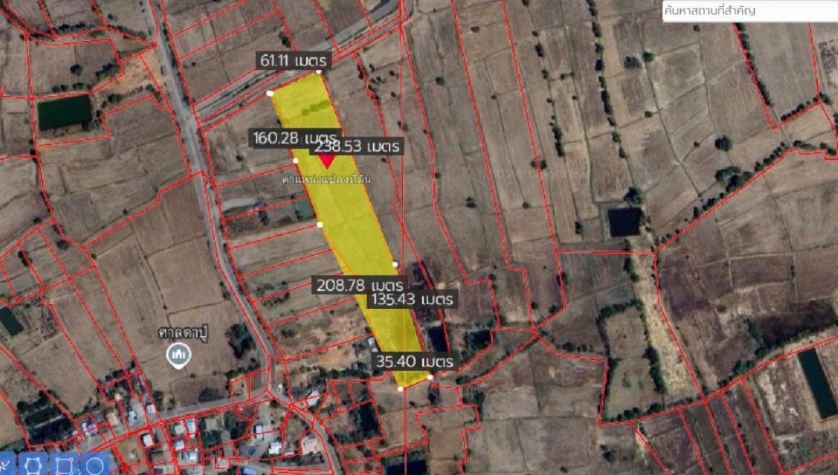 For SaleLandKorat Nakhon Ratchasima : Land for sale 12-1-50 rai, near black road, near Ban Khok Taphap School