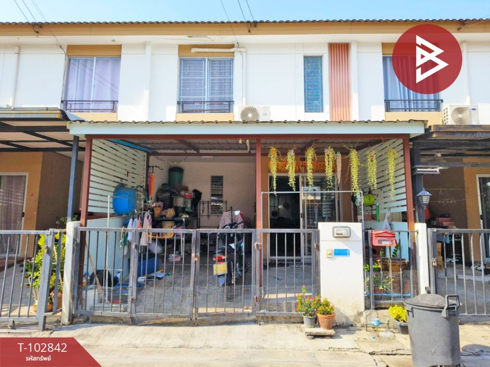 For SaleTownhouseSamut Prakan,Samrong : Townhouse for sale, Pruksa Village 77, Suk Sawat-Kanchanaphisek, Samut Prakan