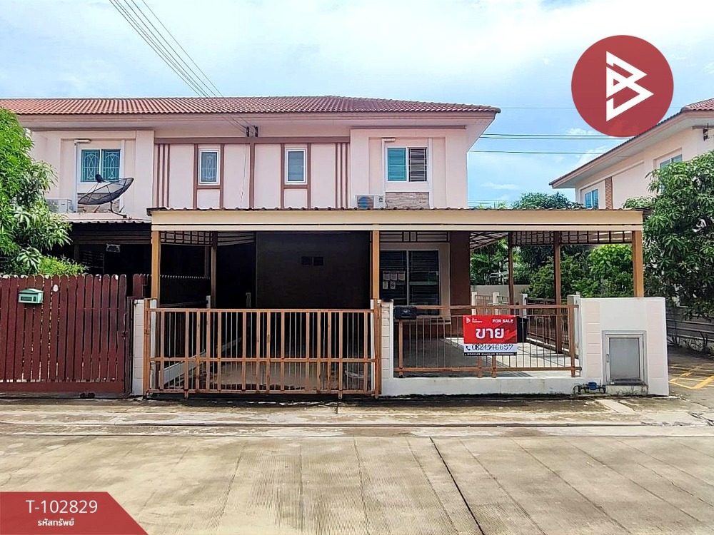 For SaleHouseRama 2, Bang Khun Thian : Townhouse for sale, end unit, iLeaf Town Village, Rama 2, Km. 14, Phanthai Norasing, Samut Sakhon