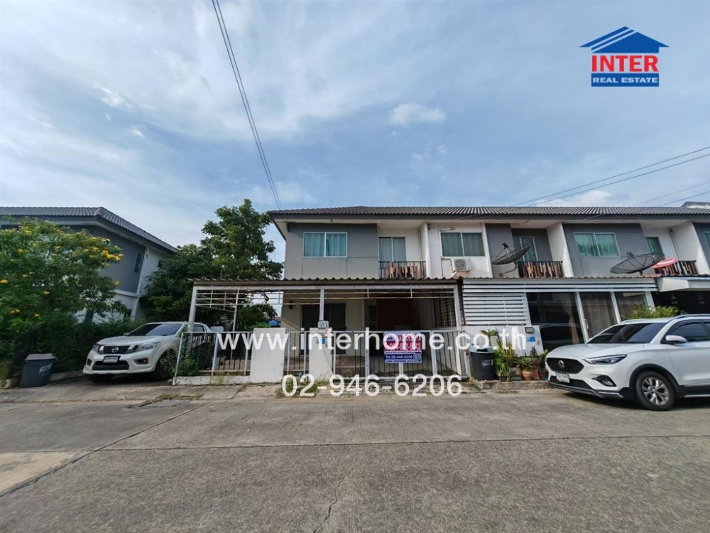 For SaleTownhouseNakhon Pathom : 2-storey townhouse, 25 sq m, Pruksa Village, Salaya-Boromratchonnanee, Soi Wat Rai Khing 47, Petchkasem Road, Boromratchonnanee Road, Sam Phran, Nakhon Pathom