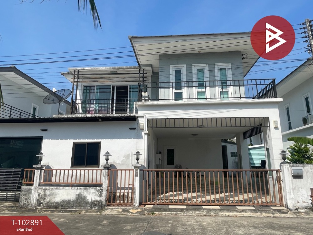 For SaleHousePattaya, Bangsaen, Chonburi : Single house for sale, Crystal Plus Sriracha Village (Crystal Plus Sriracha), Chonburi, ready to move in