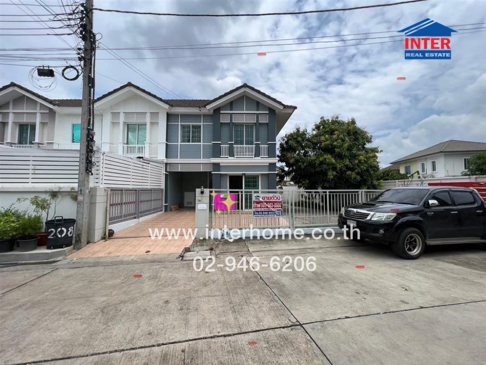 For SaleTownhouseNonthaburi, Bang Yai, Bangbuathong : 2-storey townhouse, 40.4 sq.w., Pruksa Ville Village 28, Wongwaen-Rattanathibet, Soi Bangyai City 19, Kanchanaphisek Road, Kaew In Road, Bangyai, Nonthaburi