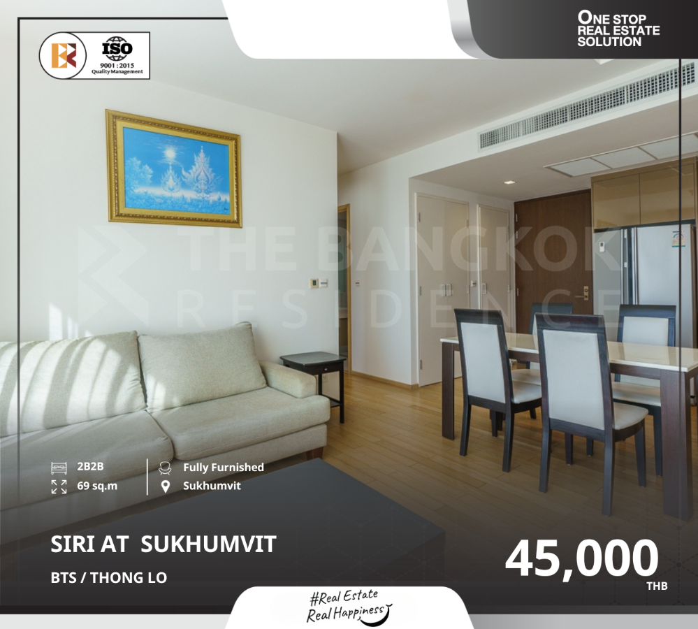 For RentCondoSukhumvit, Asoke, Thonglor : Siri At Sukhumvit - Fully Furnished Condo Near BTS Thong Lo