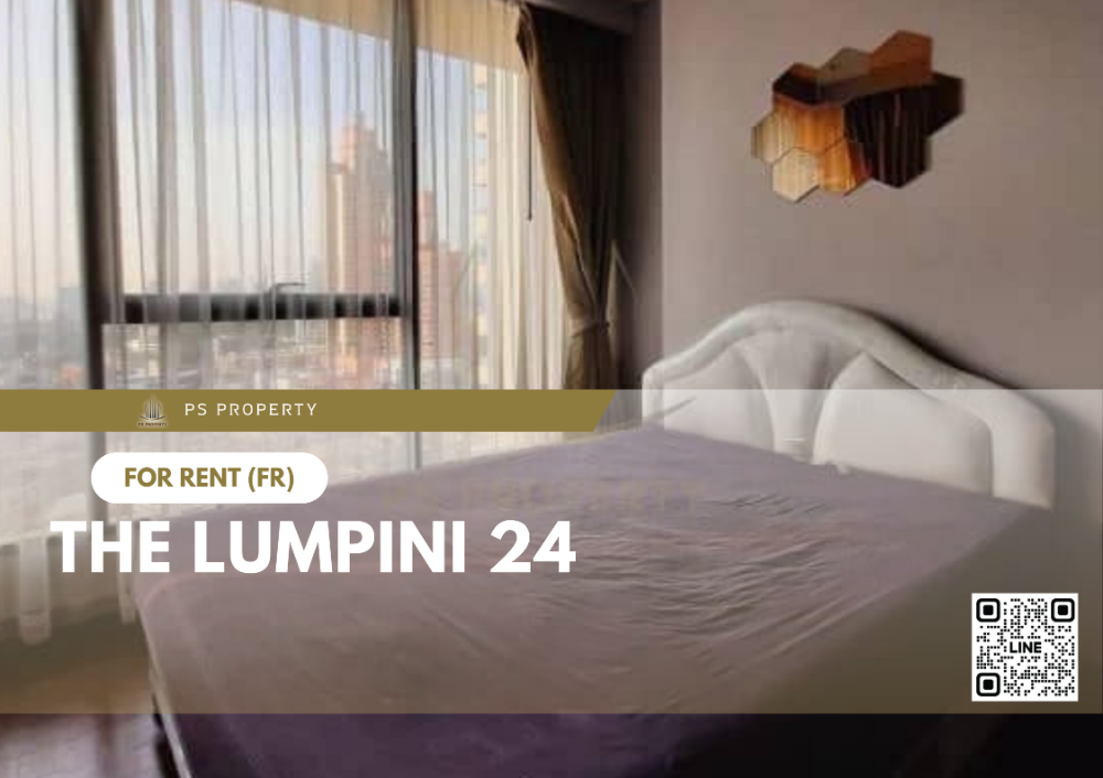 For RentCondoSukhumvit, Asoke, Thonglor : For rent ✨ The Lumpini 24 ✨ complete furniture and electrical appliances, near BTS Phrom Phong.