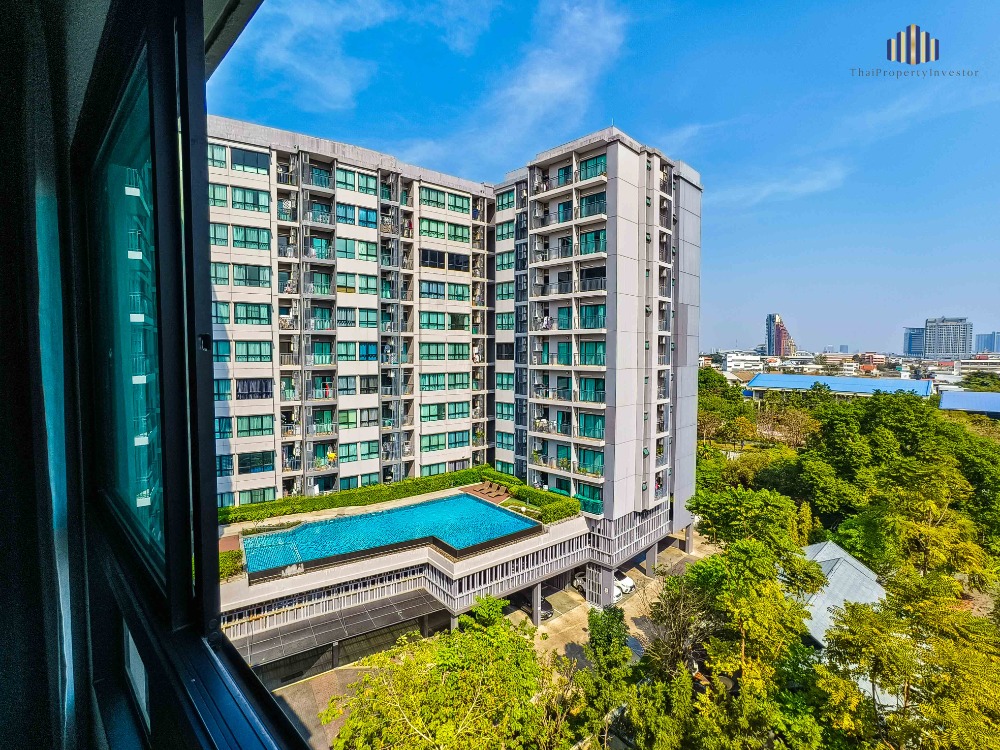 For SaleCondoRama 8, Samsen, Ratchawat : Urgent sale! Supalai City Resort Rama 8 condo, large size, 46.03 sq m, 8th floor, open view, no buildings blocking, with free furniture and electrical appliances, convenient transportation, lots of parking!