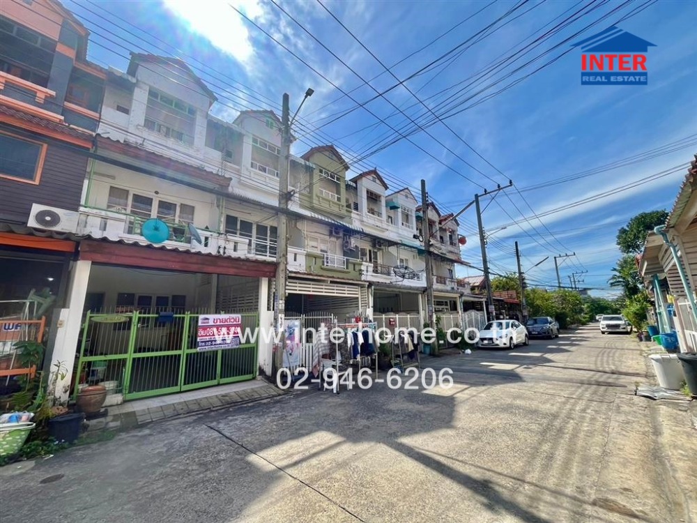 For SaleTownhouseNawamin, Ramindra : 3-storey townhouse, 20 sq m. Townhouse, Soi Ram Intra 40, Intersection 33-3, Ram Intra Road, Nawamin Road, Bueng Kum District, Bangkok