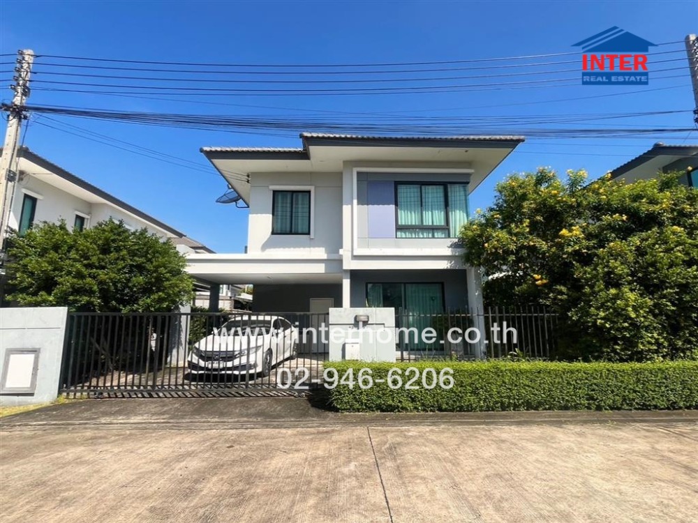 For SaleHousePathum Thani,Rangsit, Thammasat : 2-storey detached house, 50.8 sq m., Delight Village Don Mueang-Rangsit, along Khlong Prapa Canal Road, Pathum-Bang Len Road (346), Mueang Pathum Thani, Pathum Thani