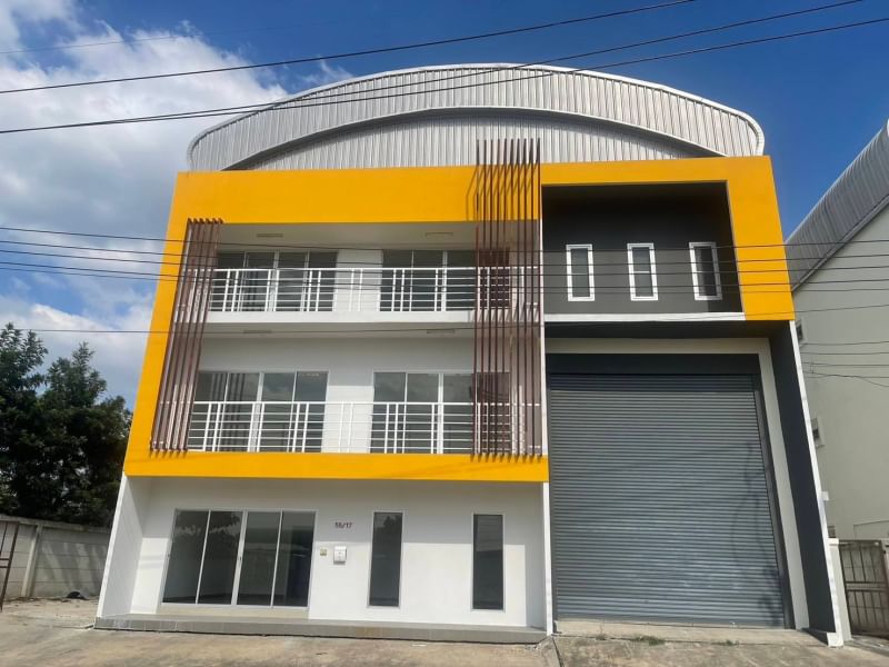 For RentWarehousePhutthamonthon, Salaya : Warehouse for rent at Phutthamonthon Sai 5 with 3-story office.