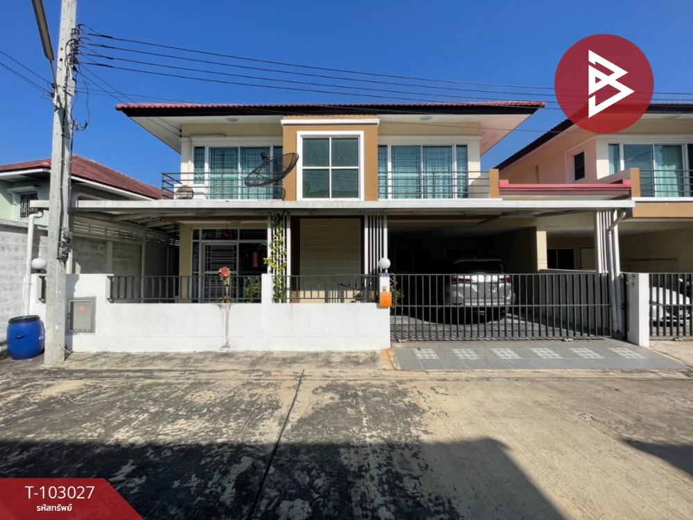 For SaleHouseSamut Prakan,Samrong : For sale: semi-detached house, Denchai Plus Village, Mangkon Alley, Phraeksa Mai, Samut Prakan