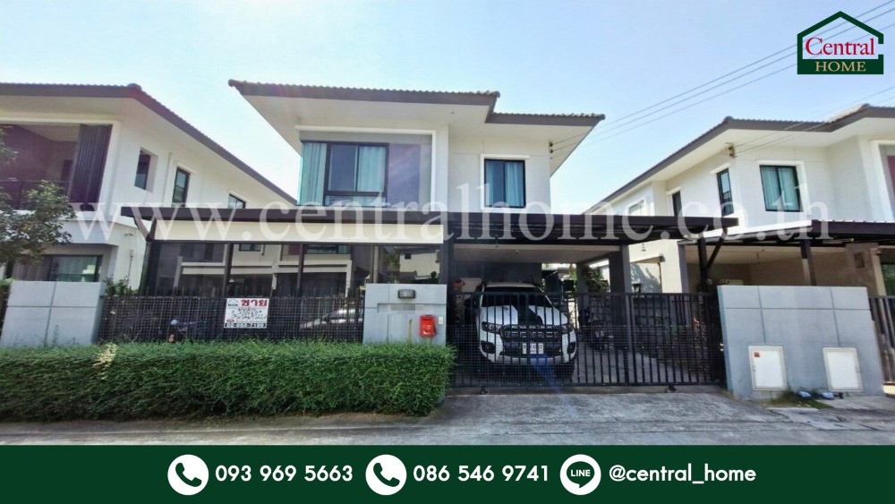 For SaleHousePathum Thani,Rangsit, Thammasat : Twin house, Delight Don Mueang - Rangsit, Lak Hok, near Rangsit University