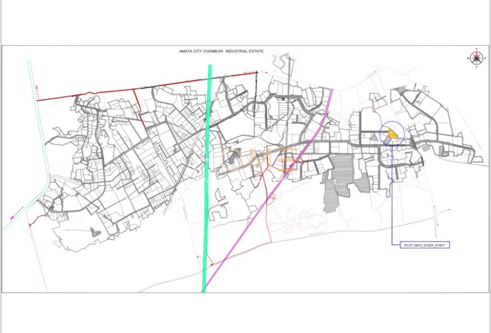 For SaleLandPattaya, Bangsaen, Chonburi : Land in Amata Industrial Estate Chonburi / (SALE) NEWC346