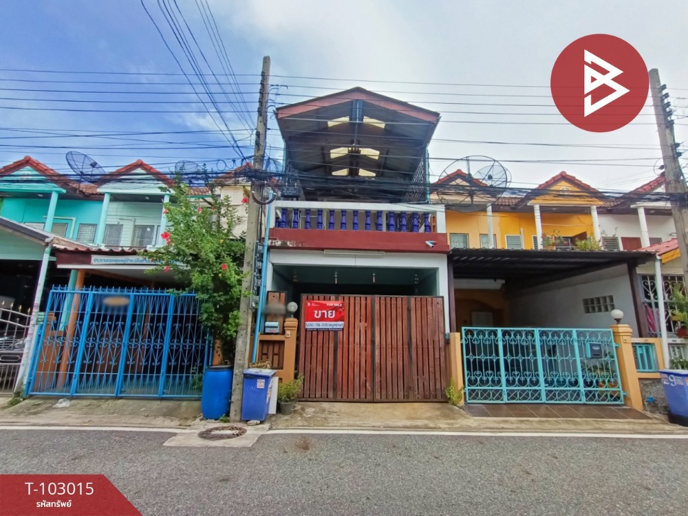 For SaleTownhouseSamut Prakan,Samrong : Townhouse for sale, Traphdinthong Village, Theparak, Samut Prakan