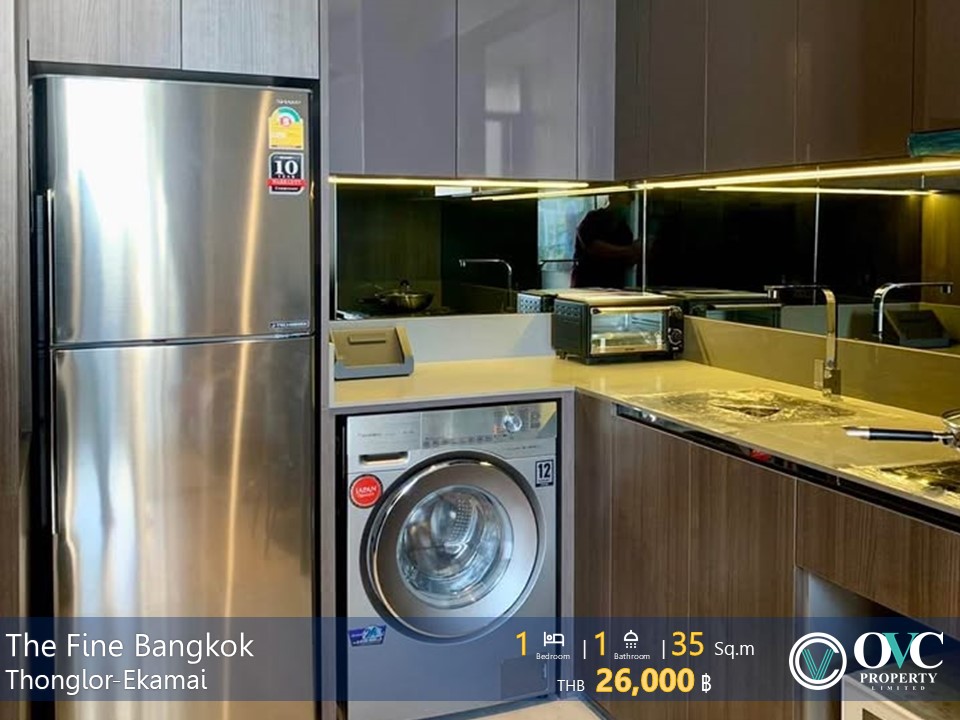 For RentCondoSukhumvit, Asoke, Thonglor : For rent @The Fine Bangkok Thonglor-Ekamai