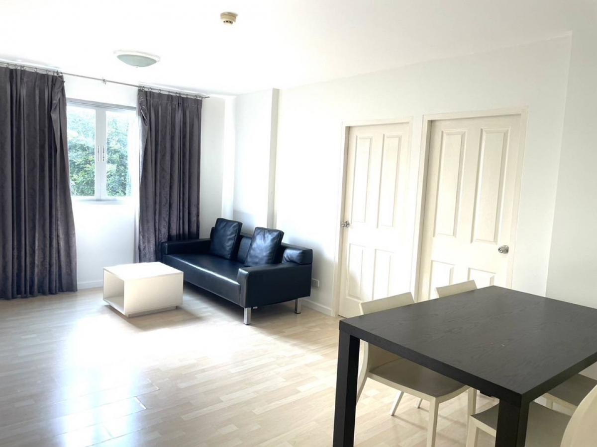 For RentCondoLadkrabang, Suwannaphum Airport : Urgent for rent D - Condo Onnut - Suvarnabhumi Building A, 2nd floor, project view, 2 bedrooms, 2 bathrooms, size 60.00 sq m., price 15,000 baht