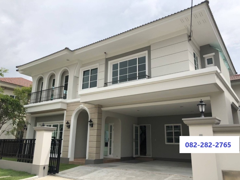 For SaleHouseLadkrabang, Suwannaphum Airport : 62.9 sq m, 4 bedrooms, 5 bathrooms, 2-storey detached house, Casa Grand On Nut Ring Road