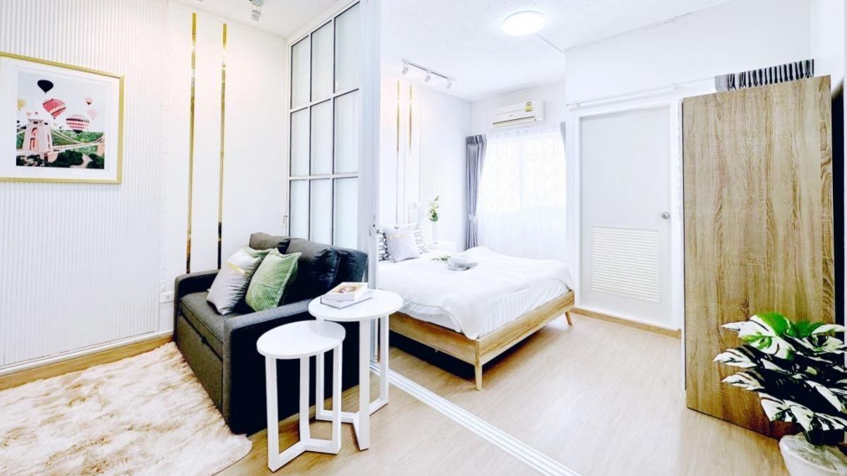 For SaleCondoChokchai 4, Ladprao 71, Ladprao 48, : ✨✨Baan Suan Suetrong ✨✨Newly decorated room, comes with furniture and electrical appliances, near 𝘔𝘙𝘛 Yellow Line 🤩There is a Family Mart in front of the condo😊