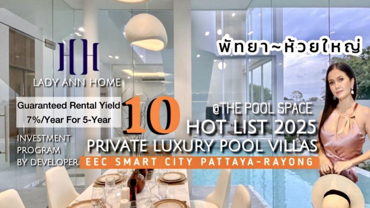 For SaleHousePattaya, Bangsaen, Chonburi : 10 Hot List 2025 Luxury Pool Villas For Investment Program ~Pattaya 🥂10 prime locations 10 luxury vacation homes Pattaya~Huai Yai