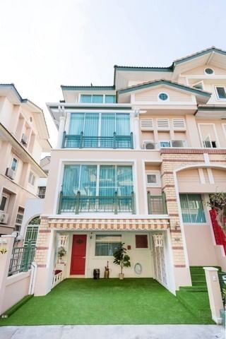 For RentTownhomeYothinpattana,CDC : For rent: 4-storey townhouse, pool villa style, Crystal Ville Village, Pradit Manutham, Lat Phrao