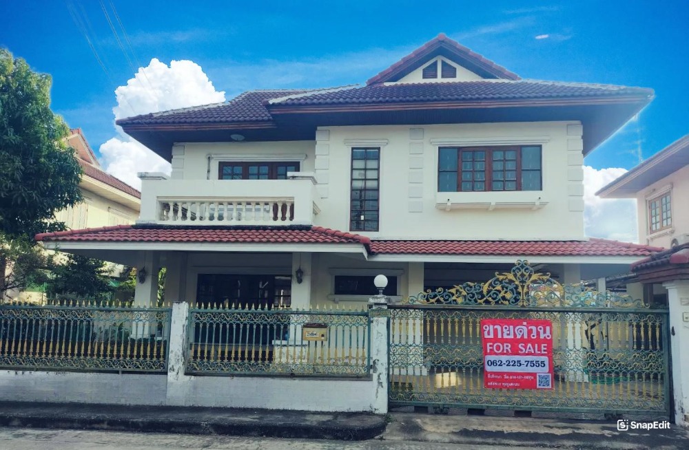 For SaleHouseNonthaburi, Bang Yai, Bangbuathong : Second-hand detached house for sale in Nonthaburi, Maniya 2 Project, Tha It