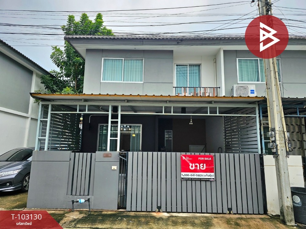 For SaleHousePattaya, Bangsaen, Chonburi : Townhouse for sale, Pruksa Nara Village, Nong Mon-Chonburi, ready to move in