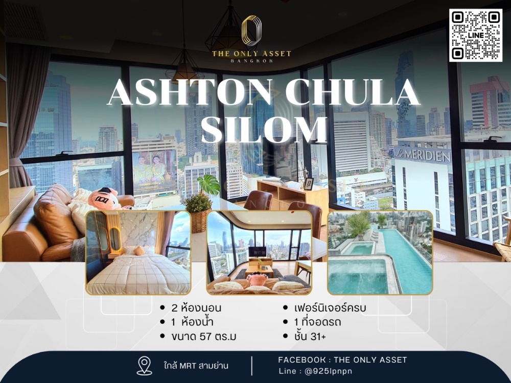 For RentCondoSiam Paragon ,Chulalongkorn,Samyan : ✨️ Condo for rent, beautifully decorated, ready to move in✨Ashton Chula Silom