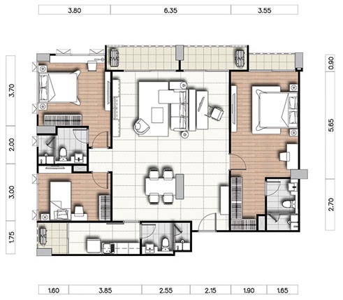 For SaleCondoSiam Paragon ,Chulalongkorn,Samyan : 4974😊😍 For RENT, SELL For rent, sell 2 bedrooms🚄near MRT Sam Yan🏢Supalai Premier Si Phraya🔔Area: 80.00 sq m.💲Rent: 58,000฿ 💲Sale: 13,000,000฿📞O99-5919653,065-9423251✅LineID:@sureresidence