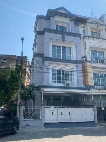 For RentTownhouseBangna, Bearing, Lasalle : Townhouse for rent, 4 floors, corner unit, Bangna area, near BTS Bearing and MRT Sri Lasalle Plus Park Avenue Lasalle-Srinakarin, near Bangkok Phatthana School, Lasalle School, St. Joseph Bangna School