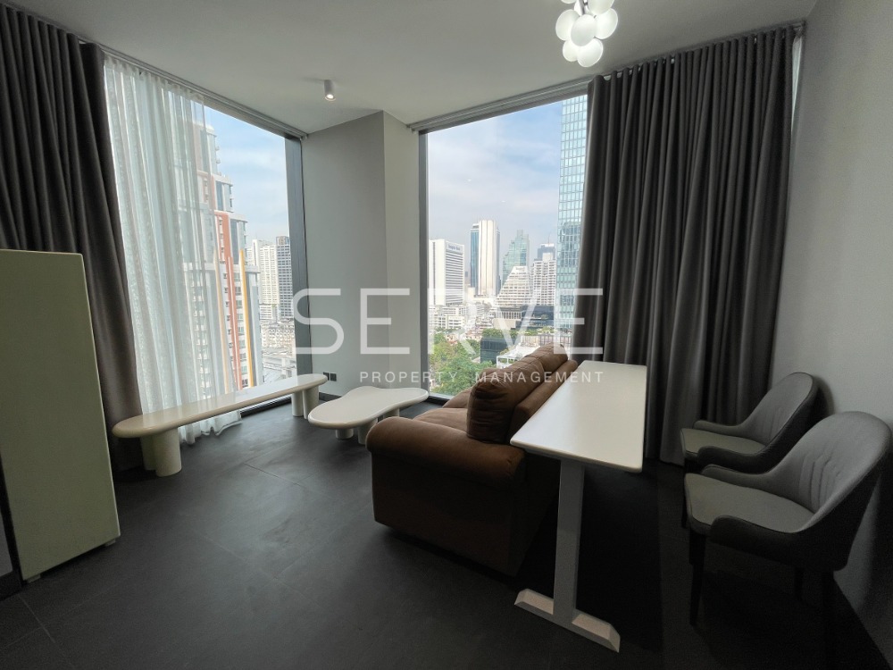 For RentCondoSathorn, Narathiwat : 🔥1 Bed Nice Room 40.54 Sq.m. Good Location Close to BTS Saint Louis 180 m. at Tait Sathorn 12 Condo / For Rent