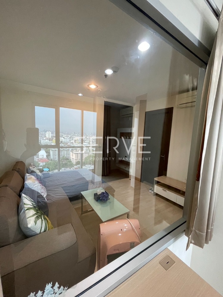 For RentCondoRatchadapisek, Huaikwang, Suttisan : 1 Bed  Super High Floor City view Fully furnished  Good Location Close to MRT Ratchadaphisek Exit 4 @  Rhythm Ratchada