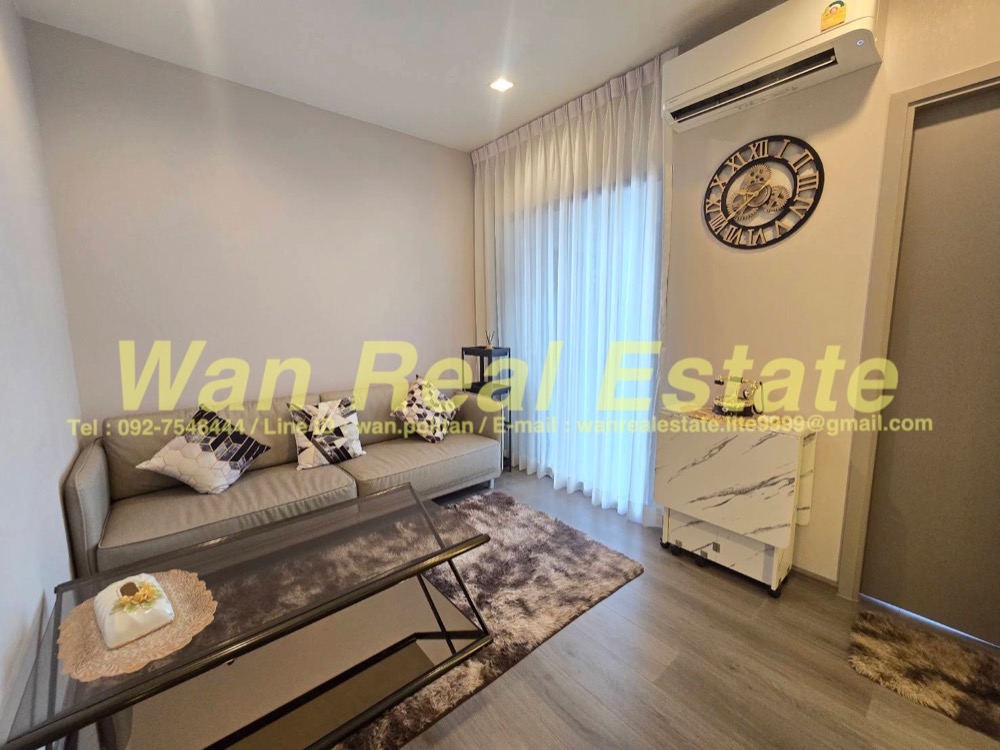 For RentCondoRattanathibet, Sanambinna : For rent Politan Aqua, 32nd floor, size 30 sq m., river view, beautifully decorated, fully furnished, ready to move in