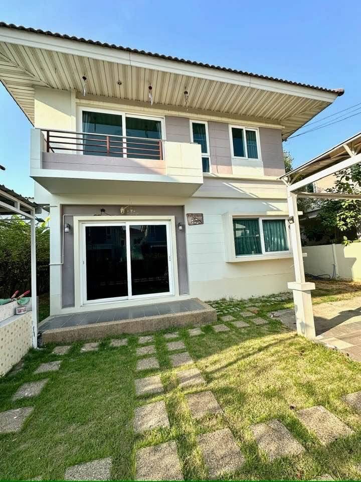 For RentHouseRama5, Ratchapruek, Bangkruai : For rent, single house, Supalai Bella Wongwaen Pinklao-Rama 5, area 59 sq.w., beautiful, ready to move in, location near Salaya Mahidol University