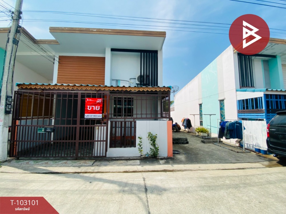 For SaleTownhouseMahachai Samut Sakhon : Townhouse for sale, The Money Village, Phanthawong, Ban Ko, Samut Sakhon