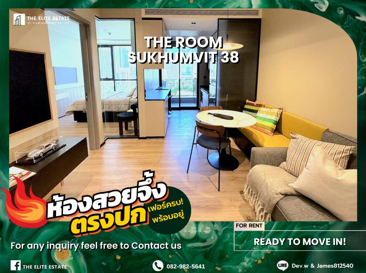 For RentCondoSukhumvit, Asoke, Thonglor : 🐲💫Nice room for rent 🐲💫THE ROOM SUKHUMVIT 38