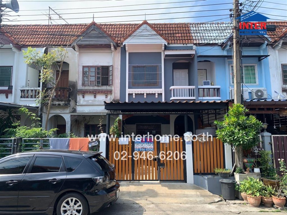 For SaleTownhouseMin Buri, Romklao : 2-storey townhouse, 22 sq m, Khlong Chan Villa 7 Village, near Nomklao Demonstration School, Soi Ramkhamhaeng 154, Ramkhamhaeng Road, Saphan Sung District, Bangkok