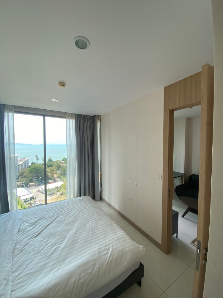 For SaleCondoPattaya, Bangsaen, Chonburi : 🎀For sale: Condo The Riviera Wong Amat Beach, corner room, size 38 sq m., 1 bedroom, 1 bathroom, high floor, full sea view