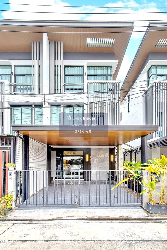 For RentTownhouseChokchai 4, Ladprao 71, Ladprao 48, : H0014😊 For RENT Townhouse for rent, 3 floors🚪3 bedrooms🚄near MRT Chok Chai 4🔔House area: 25 sq m🔔Usable area: 200 sq m💲Rent: 50,000฿📞O99-5919653,O65-9423251✅LineID:@sureresidence