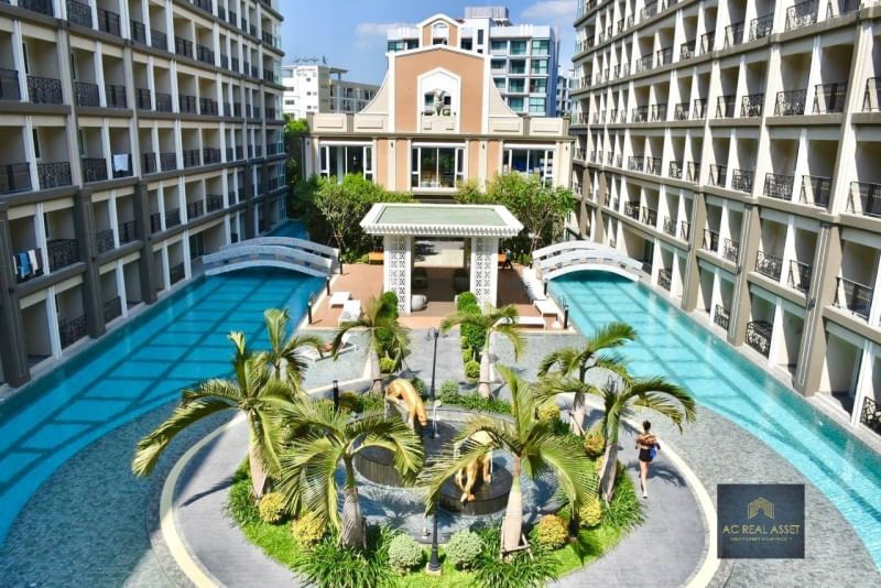 ขายคอนโดพัทยา บางแสน ชลบุรี สัตหีบ : 🔥🔥🔥 Hot price!! condo Dusit Grand Park 2 Jomtien Foreign Name Pool view Fully furnished 🔥🔥🔥