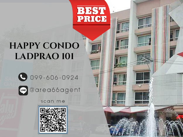 For SaleCondoLadprao101, Happy Land, The Mall Bang Kapi : 🔥For sale!! Happy Condo Ladprao 101