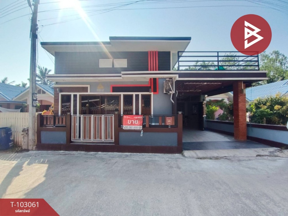 For SaleHouseMahachai Samut Sakhon : Single house for sale, area 63.5 square wah, Soi Khan Phanang 3, Samut Sakhon