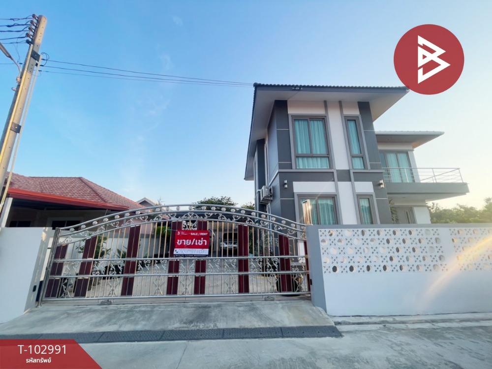 For SaleHouseChachoengsao : Single house for sale/rent, Thepnakorn Villa Village, Gateway City, Chachoengsao