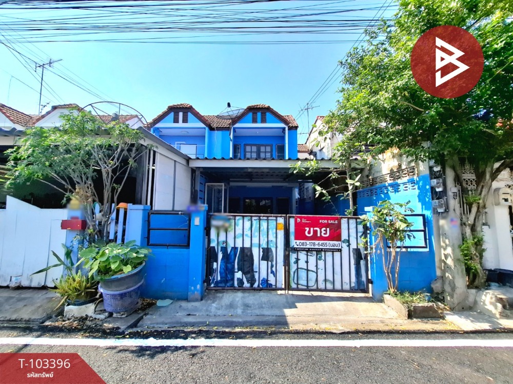 For SaleTownhouseMahachai Samut Sakhon : Townhouse for sale, Benjasap Nakorn Village 2 (Baan Benjasap Nakorn2), Khok Kham, Samut Sakhon