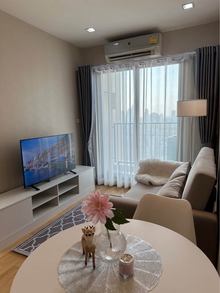 For RentCondoRama9, Petchburi, RCA : 🌳🚩FOR RENT🔹Casa Condo Asoke-Din Daeng🔹 1 bedroom 1 bathroom Size 31 sq.m. 26th floor ✅ Fully furnished🔻MRT Rama 9 #ASB-0129