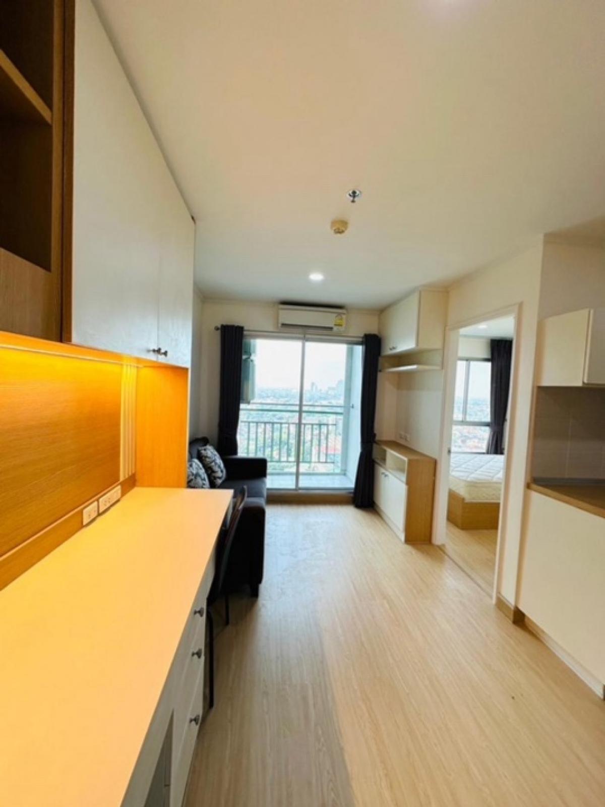 For RentCondoChaengwatana, Muangthong : 📍For rent Lumpini Ville Chaeng Watthana-Pak Kret, newly renovated room, 1 bedroom, 28 sq m., 22nd floor, high zone, river view, ready to move in!!