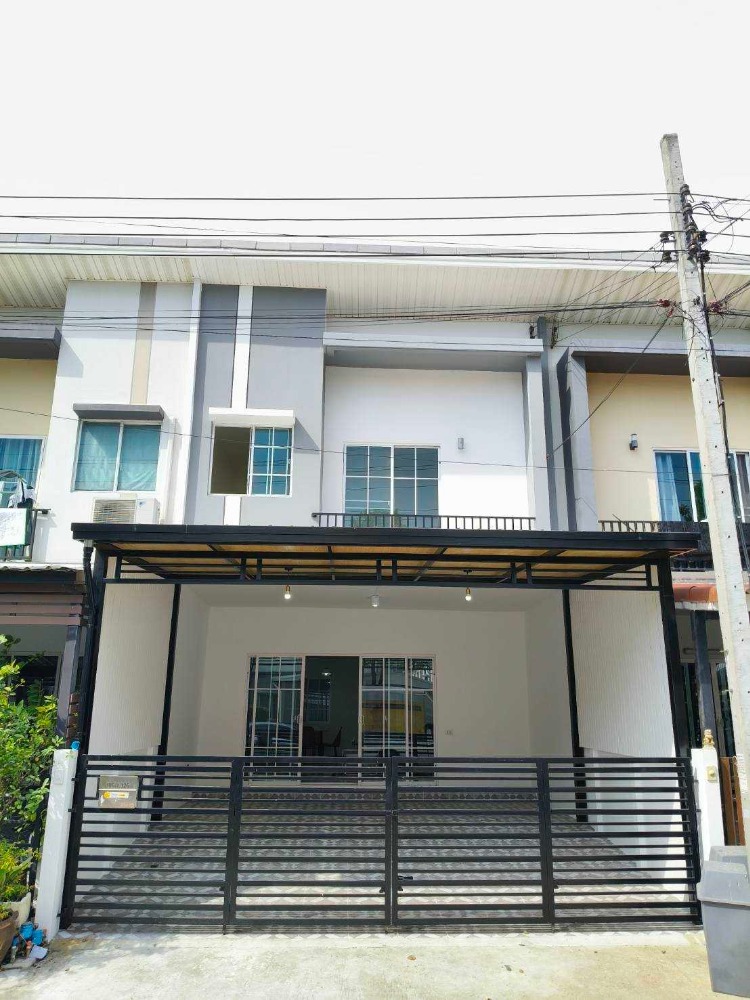 For SaleTownhouseNawamin, Ramindra : 2-storey townhouse, Pleno Village, Phahon Yothin-Sai Mai, near Big C Sai Mai, Wongkot Market, AC Market, Don Mueang Airport, Air Force Base, Sai Mai Hospital, Lerdsin Hospital