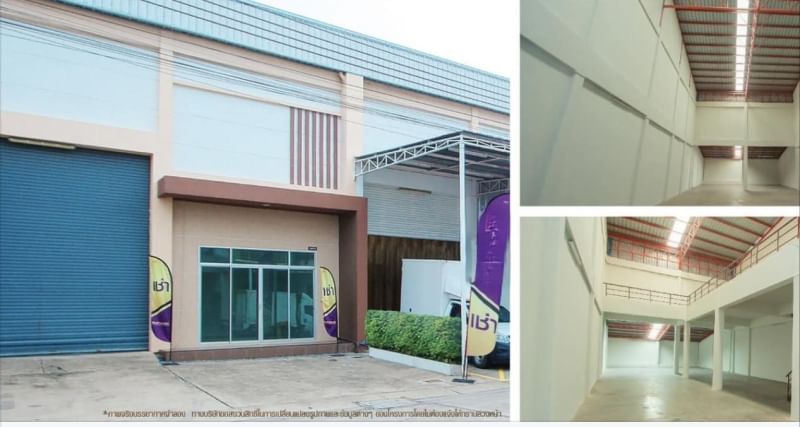 For RentWarehouseRathburana, Suksawat : Warehouse for rent, Suksawat, size 635 sq m, purple area.  Suksawat Samut Prakan