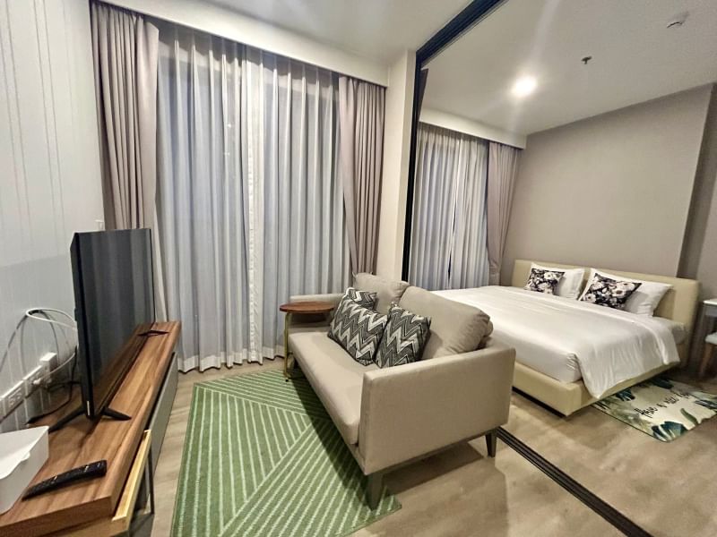 For RentCondoSriracha Laem Chabang Ban Bueng : Condo for rent, corner location, next to Sukhumvit (Keen Center Sriracha), Condo for rent Sriracha