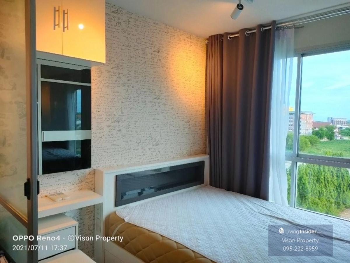 For SaleCondoRayong : For sale, condo, Nakhon Rayong, DCONDO NAKORN RAYONG, fully furnished, built-in furniture, sea view, price only 1.29 million baht.