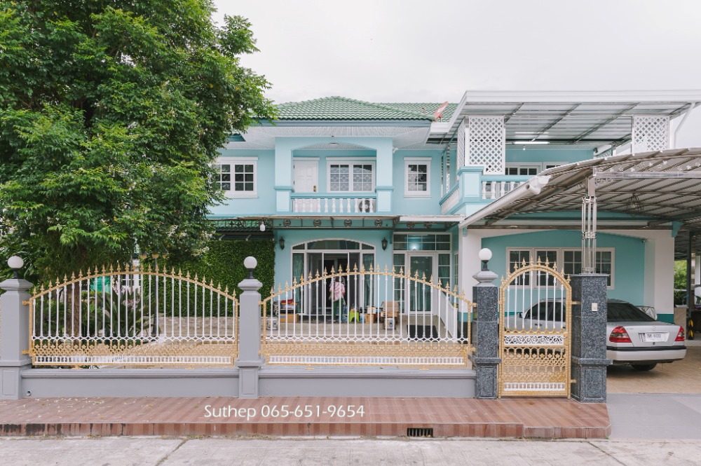 For SaleHouseRayong : Luxury 2-Storey Corner Detached House for Sale, 139 sq.w., Ploenjai 2 Village, Near Laemthong Mall and Bangkok-Rayong Hospital